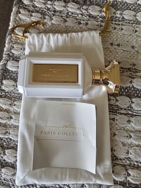 Paris Collection White & Gold Perfume Bottle
